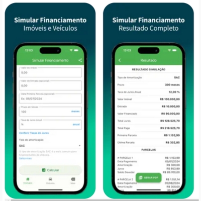 Aplicativos para simular financiamento