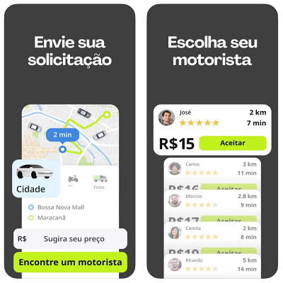 Melhores aplicativos para contratar motoristas